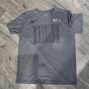 Nike Gray Raiders Tee Dri Fit